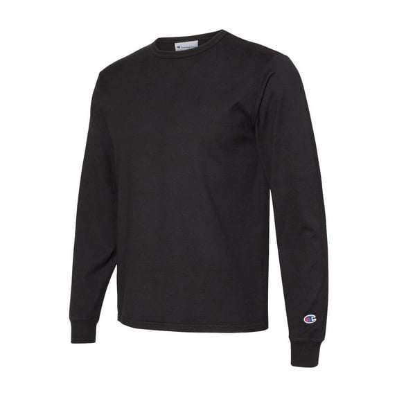 Champion Mens Garment-Dyed Long Sleeve T-Shirt