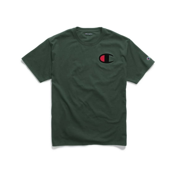 Champion Mens Graphic Jersey Tee Xxl Big C Dark Green Hanes - Ships Directly Fr