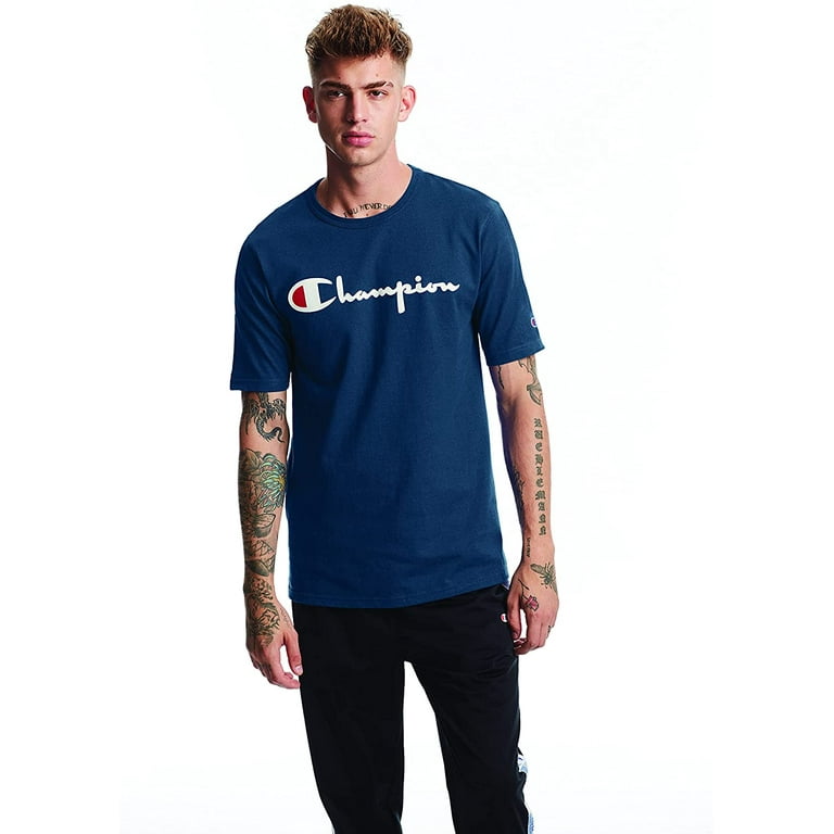 Champion heritage tee blue new arrivals