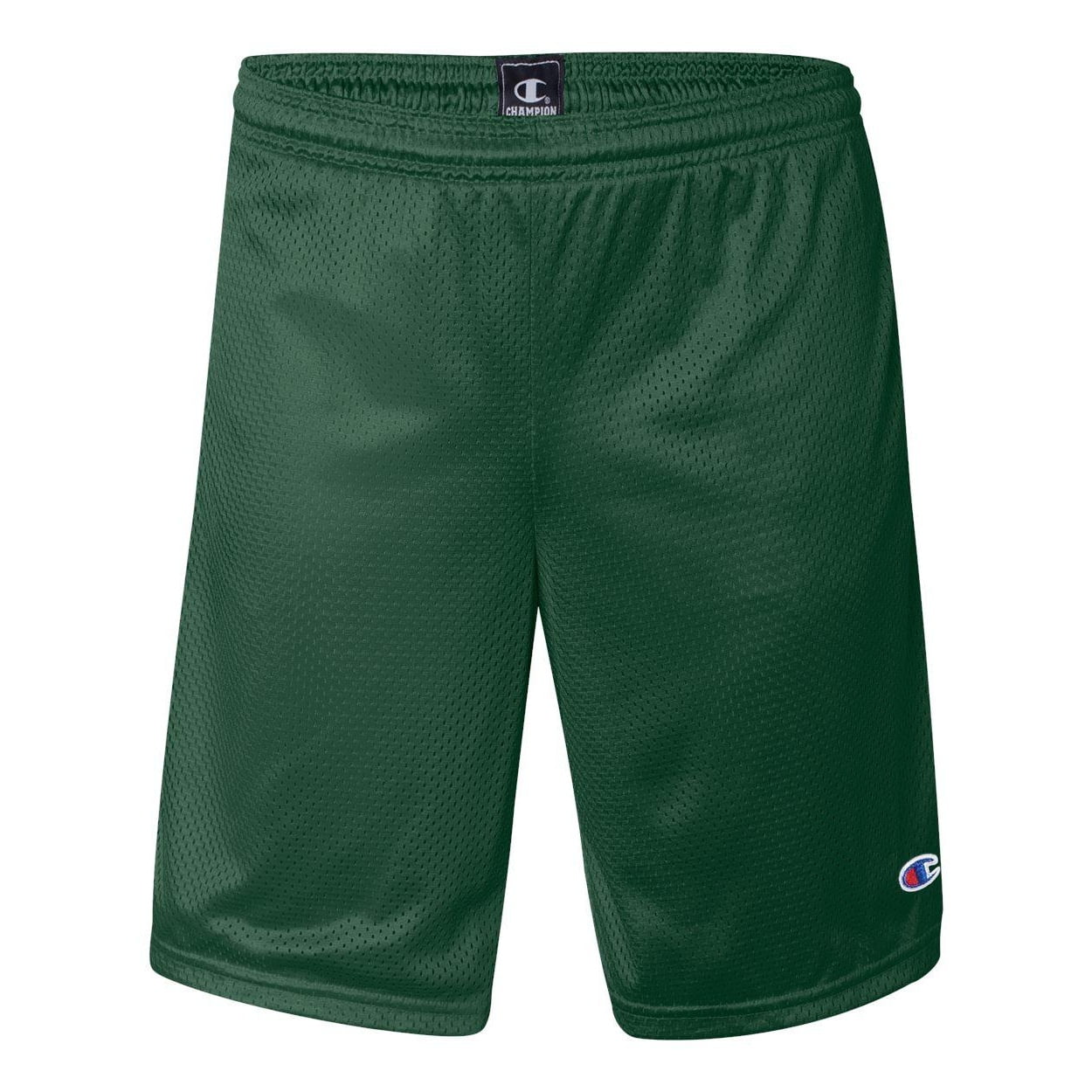 Champion S162, 3.7 oz. Dark Green Polyester Mesh Shorts, S Champion S162, 3.7 oz. Dark Green Polyester Mesh Shorts, S