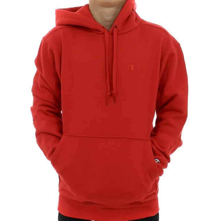 Champion Mens Original Super Fleece Sweatshirt with Conehead Style Hood RED L Walmart