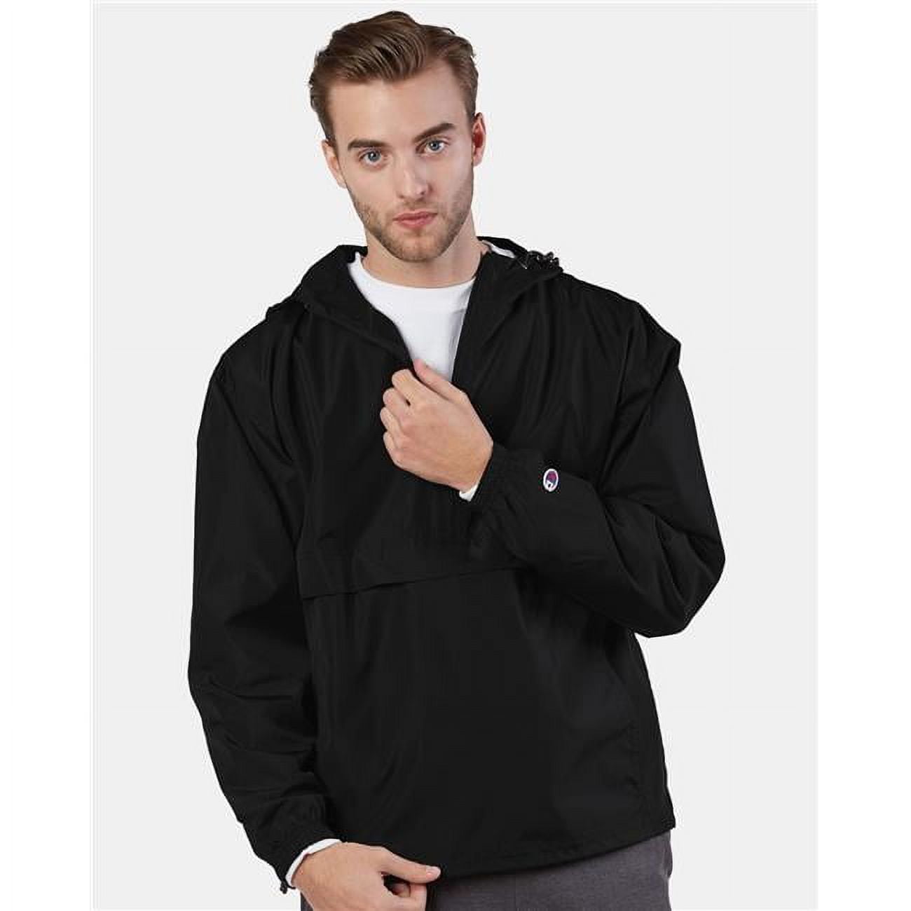 Champion Mens Packable Anorak 1/4 Zip Jacket - Walmart.com Champion Mens Packable Anorak 1/4 Zip Jacket - Walmart.com