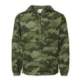 thumbnail image 1 of Champion Mens Packable Quarter-Zip Jacket, Olive Green Camo - 2XL, 1 of 3