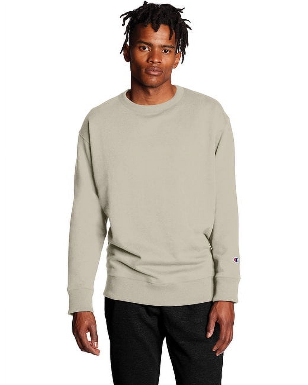 Champion Men's Double Dry Eco Fleece Crew, Crewneck Sweatshirt, 50