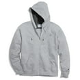 thumbnail image 1 of Champion Mens Powerblend Fleece Full Zip Hoodie Long Sleeve Sweatshirt Logo S0891, 1 of 2