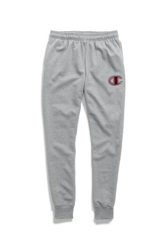 Powerblend Applique Joggers Mens Active Pants Size S, Color: Oxford Grey