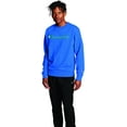 thumbnail image 1 of Champion Mens Powerblend Fleece Logo Sweatshirt,Balboa Blue,Medium, 1 of 2