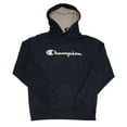 thumbnail image 1 of Champion Mens Powerblend Fleece Pullover Hood, Adult, Navy, S, 1 of 1