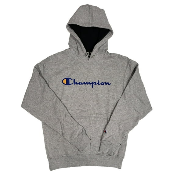 Mens Powerblend Fleece Pullover Hood, Adult, Oxford Grey, XL