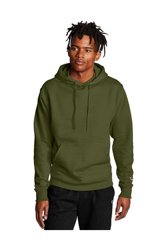 Mens Powerblend Hooded Sweatshirt, 3XL, Fresh Olive