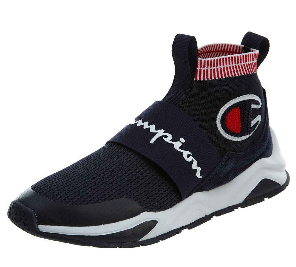 Champion basketball shoes navy on sale