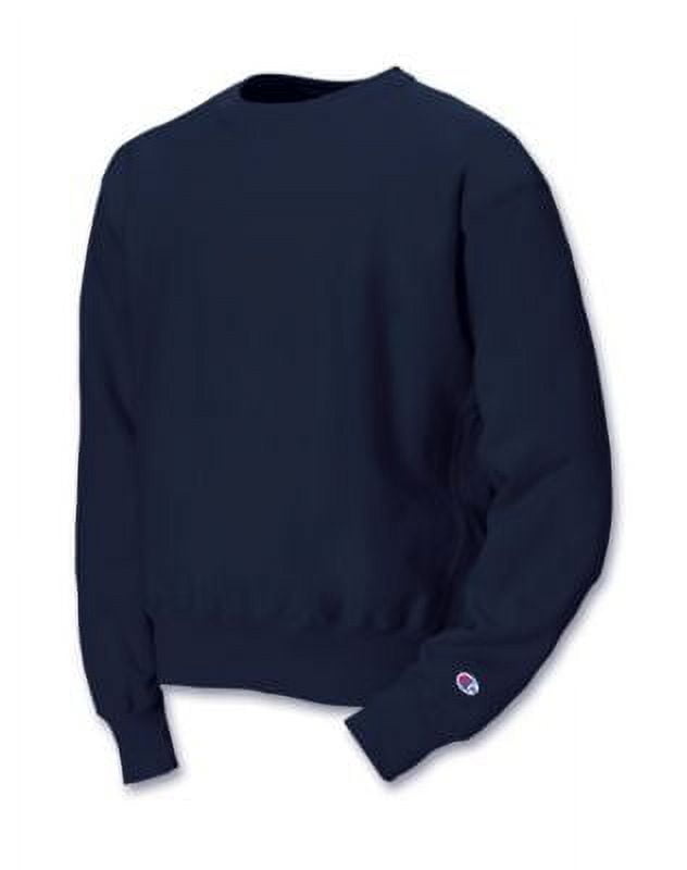 Champion Team Reverse Weave Crew Neck Sweatshirt in Black for Men