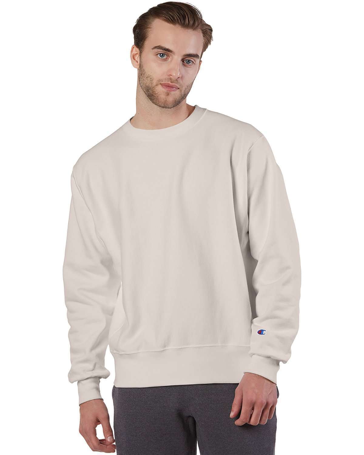 Champion Reverse Weave® Crewneck Sweatshirt in Oxford Grey Champion Reverse Weave® Crewneck Sweatshirt in Oxford Grey