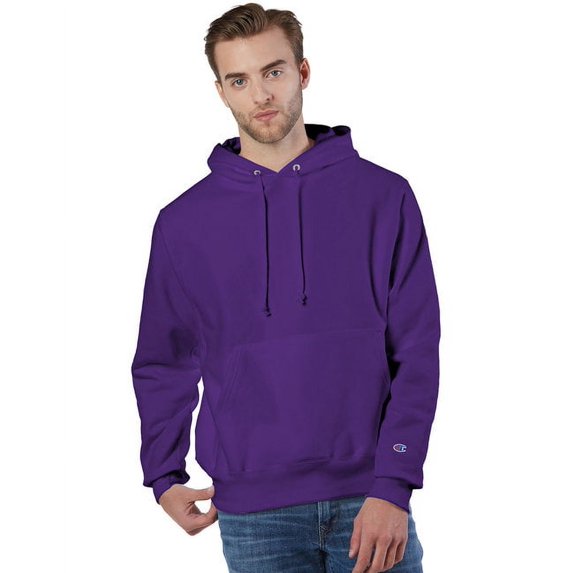 Champion Mens Reverse Weave Fleece Hoodie, 4XL, Purple