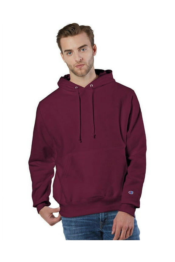 Mens Reverse Weave Fleece Hoodie, XXL, Cardinal