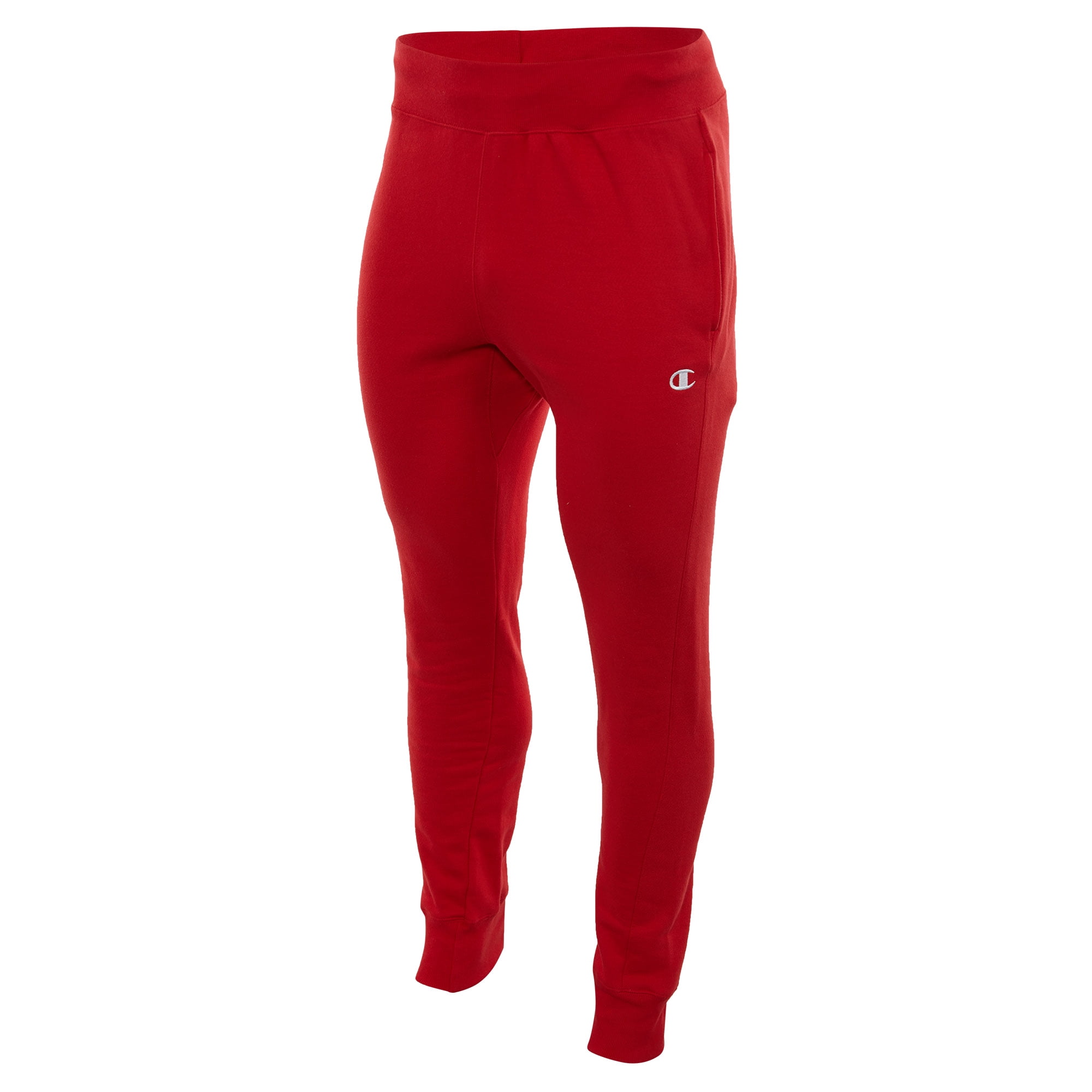 Red champion joggers mens sale