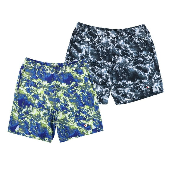 Champion Mens Swim Trunks Bathing Suit Bottoms Pockets Tie Dye S M Xl Summer New