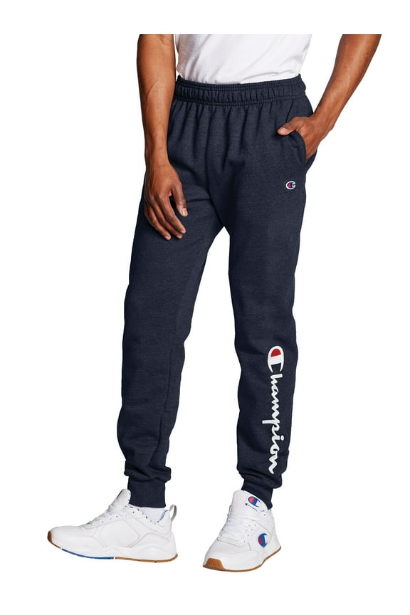 Mens and Big Mens Powerblend Fleece Graphic Jogger up to Size 2XL