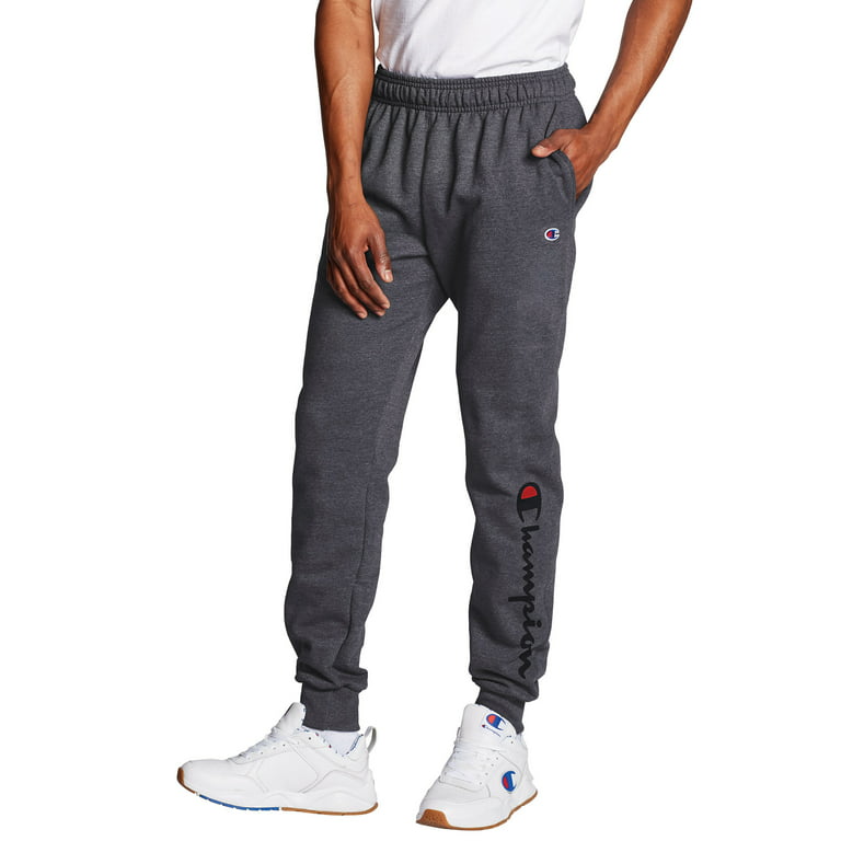 Champion Mens and Big Mens Powerblend Fleece Graphic Jogger up Size -