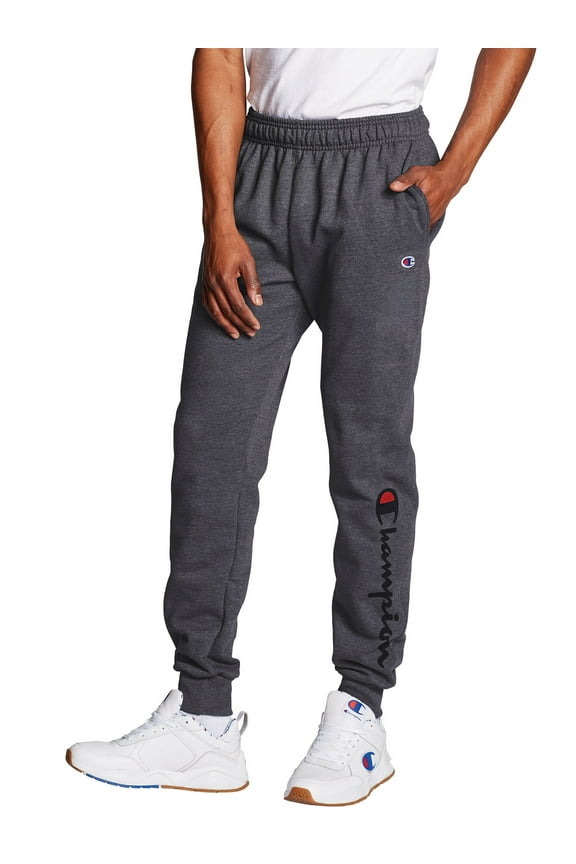 Mens and Big Mens Powerblend Fleece Graphic Jogger up to Size 2XL