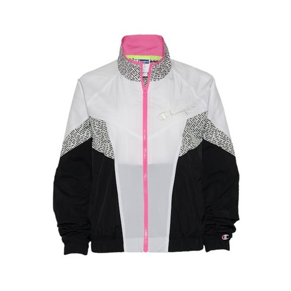 Champion Mtv Limited Edition Colorblock Woven Womens Jackets Size M, Color: White/Black/Pink
