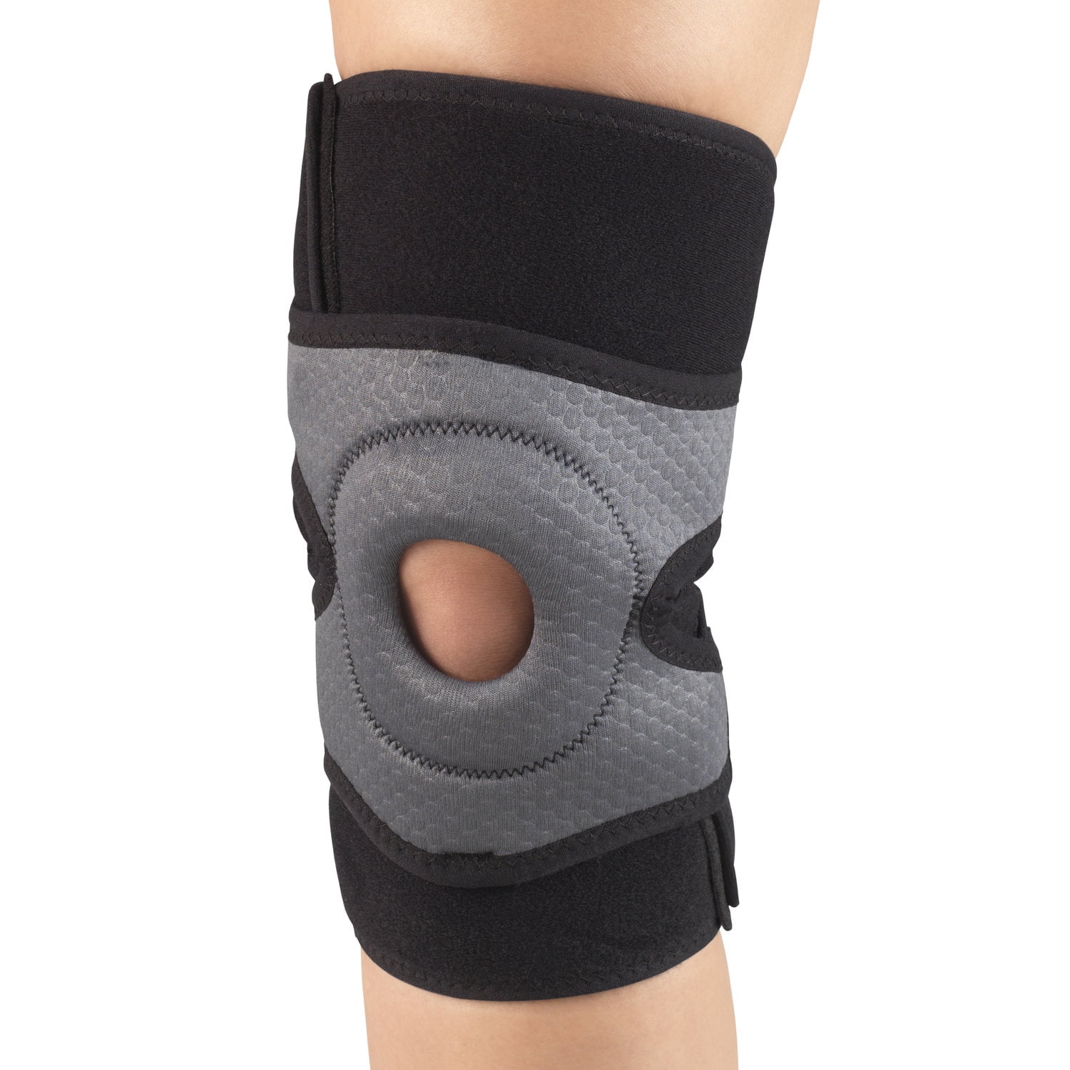 Champion Multilayer Knee Wrap with Stabilizer Pad, Black, Regular