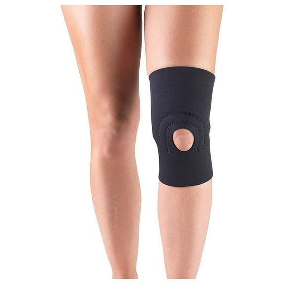 Champion Neoprene Knee Support with Hor-Shu Pad, Black, Large