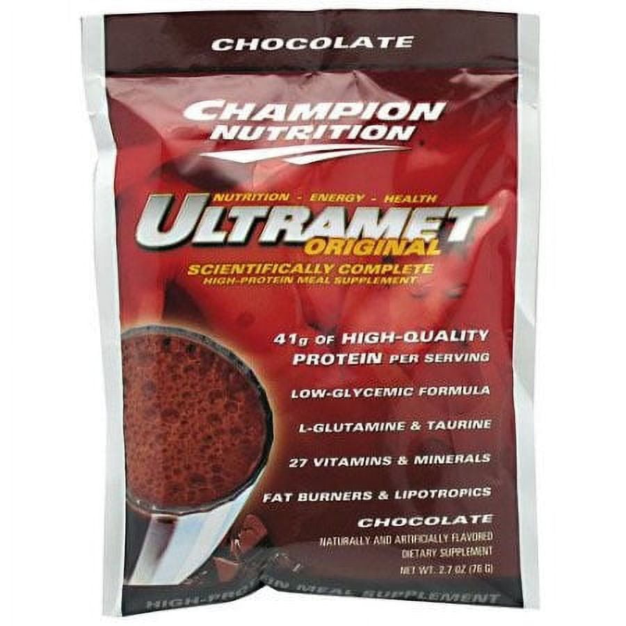 Champion Nutrition Ultramet, Chocolate, 60 Ct