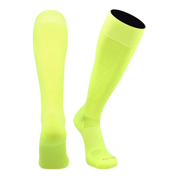 Champion Over the Calf Baseball Socks (Neon Yellow, Large)