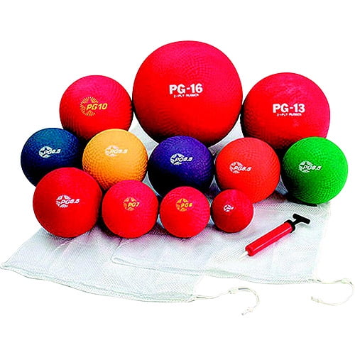 Champion Playground Ball Set, Assorted Sizes, Assorted Colors, Set of