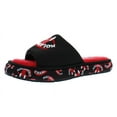 thumbnail image 1 of Champion Plush Smile Slide  Womens Shoes Size 6, Color: Black/Scarlet, 1 of 5