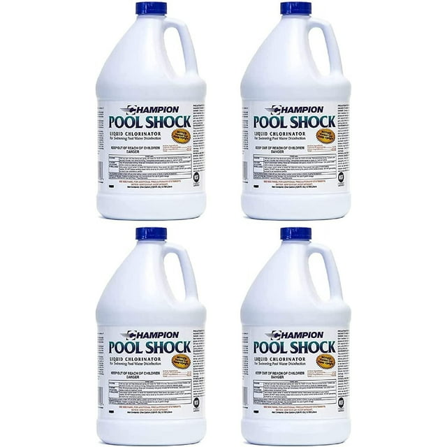 Champion Pool Shock Ready to Use Liquid Chlorine Commercial Grade