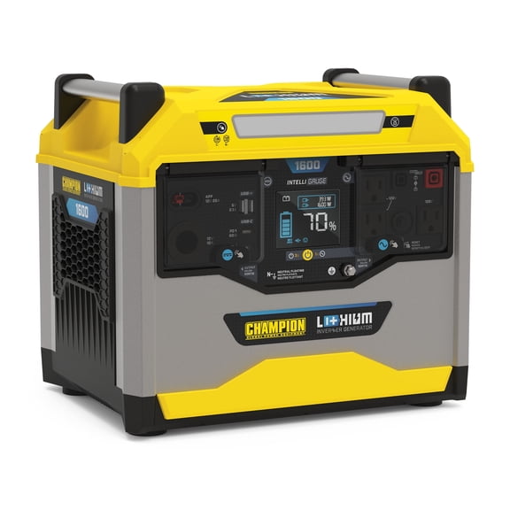 Champion Power Equipment 1638-Wh Power Station 3200/1600-Watt Portable Lithium-Ion Solar Generator