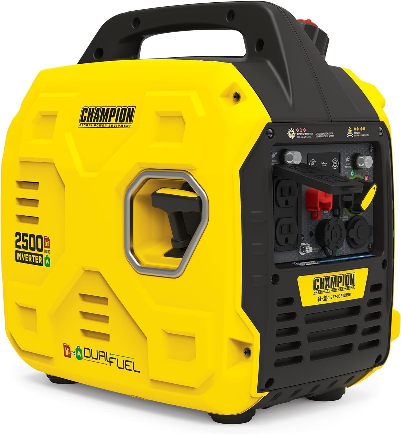 Champion Power Equipment 2500-Watt Ultralight Portable Dual Fuel Inverter Generator with CO Shield