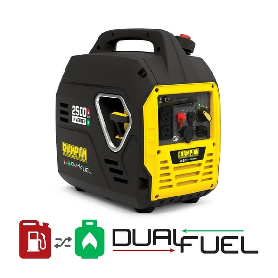 Champion Power Equipment 2500-Watt Ultralight Portable Dual Fuel Inverter Generator