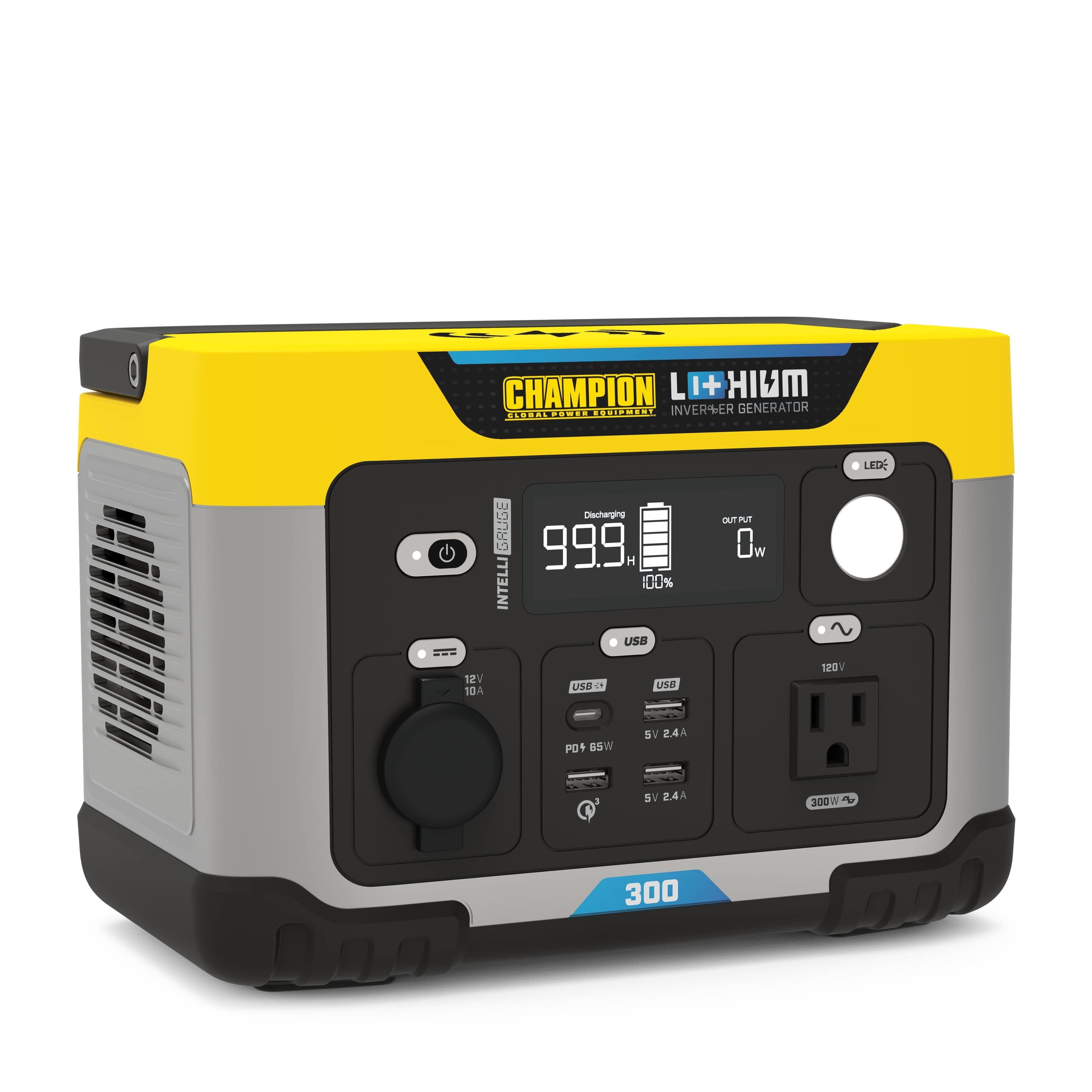 Champion Power Equipment 285-Wh Portable Lithium-Ion Solar Generator Power Station