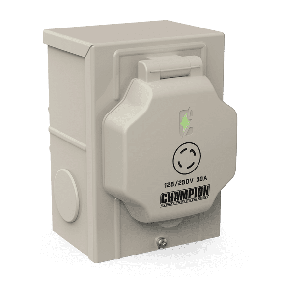Champion Power Equipment 30A 125/250V Power Inlet Box