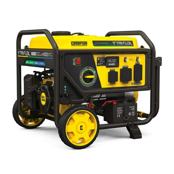 Champion 4000-Watt Electric Start Tri Fuel RV Ready Portable Generator with CO Shield®
