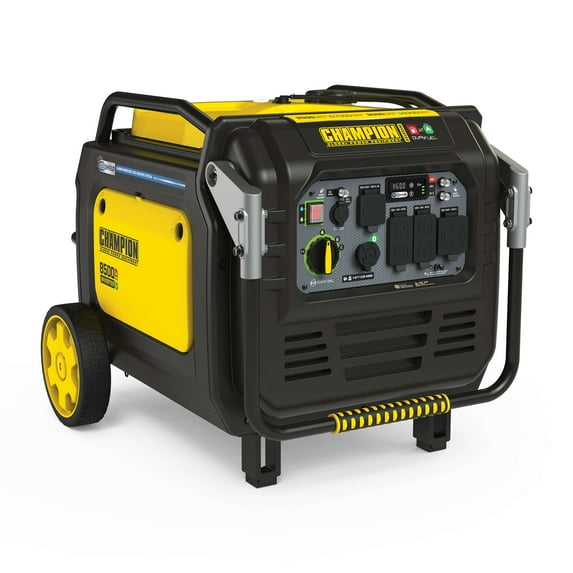 Champion 8500-Watt Electric Start Dual Fuel Home Backup Portable Inverter Generator with Quiet Technology and CO Shield®