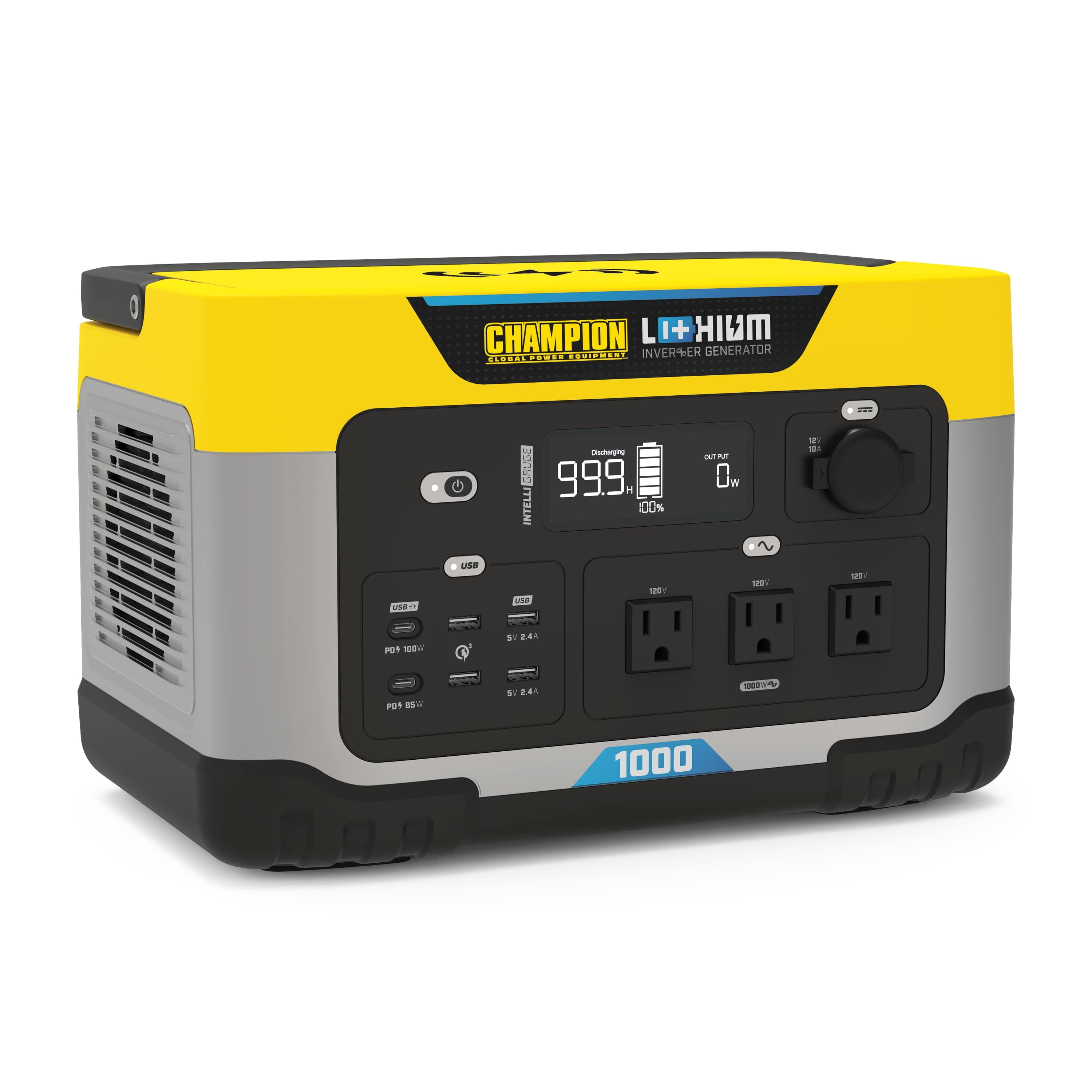 Champion Power Equipment 998Wh Portable LithiumIon Solar Generator
