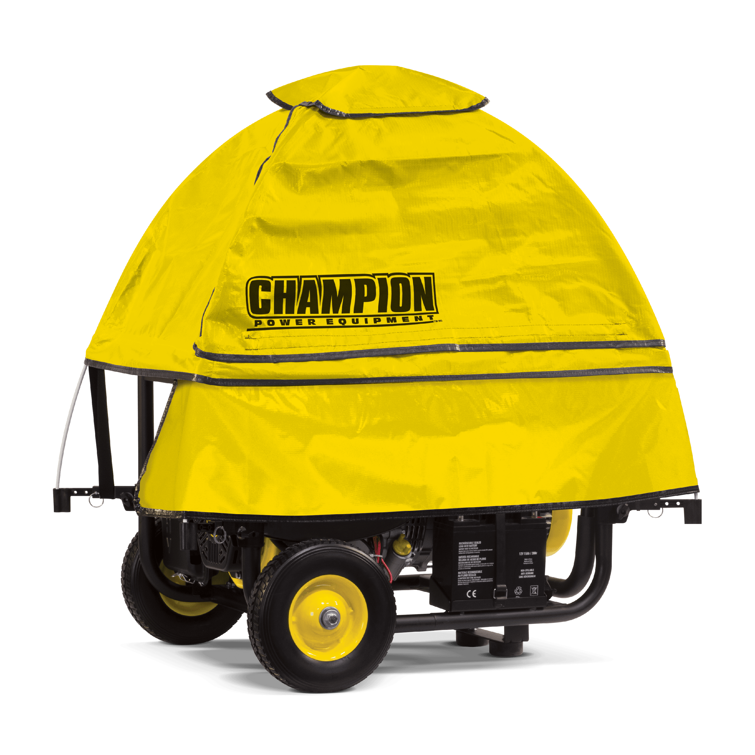 Large Yellow Vinyl Severe Weather Generator Cover