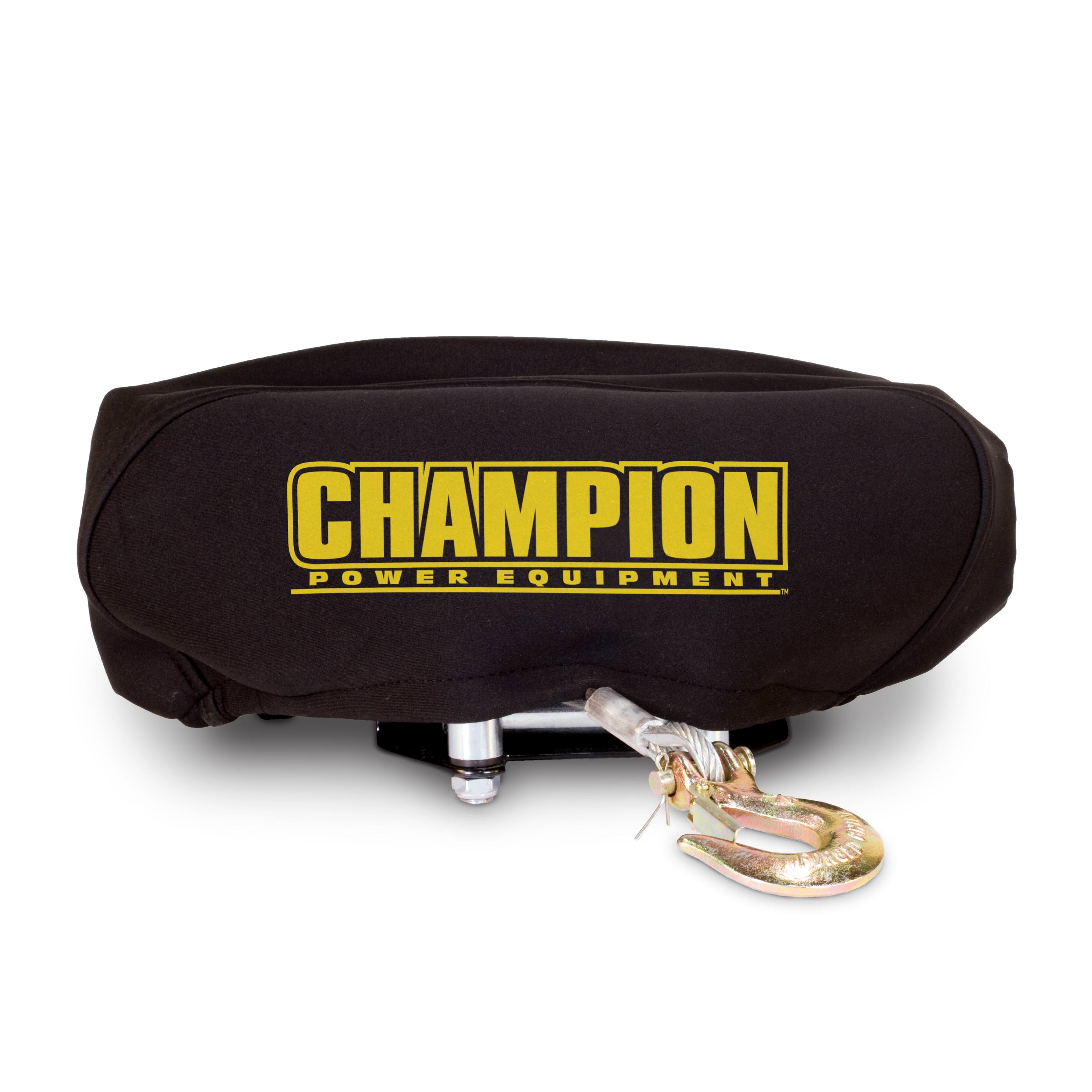 Champion Black Neoprene Weather-Resistant Winch Cover for 4000-5000 lb