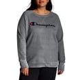 thumbnail image 1 of Champion Powerblend Graphic Crewneck Sweatshirt (Women's Plus) 1 Pack, 1 of 6