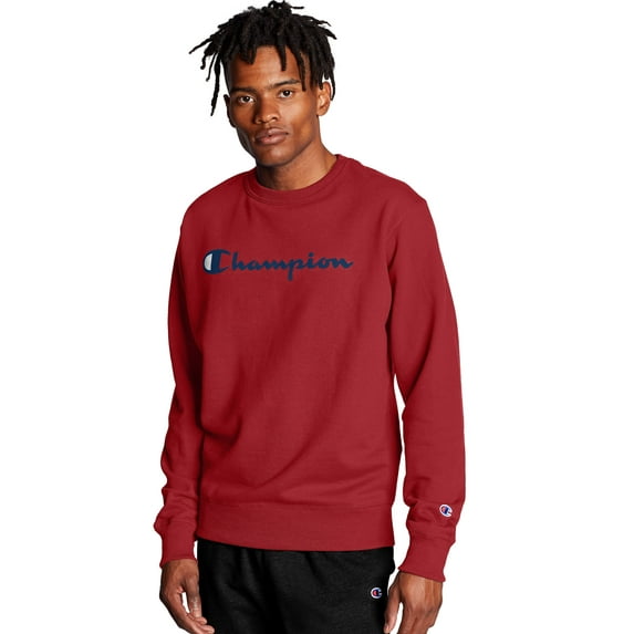Champion Powerblend Graphic Script Crew Top (Men's)