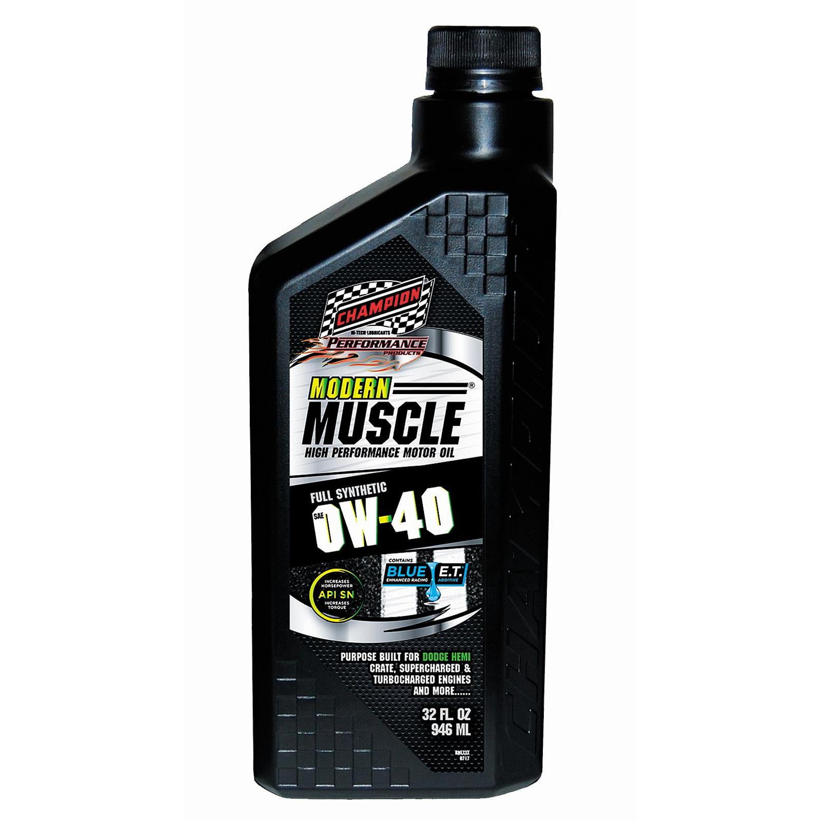 Champion Modern Muscle 0W40 Full-Synthetic Oil Champion Modern Muscle 0W40 Full-Synthetic Oil