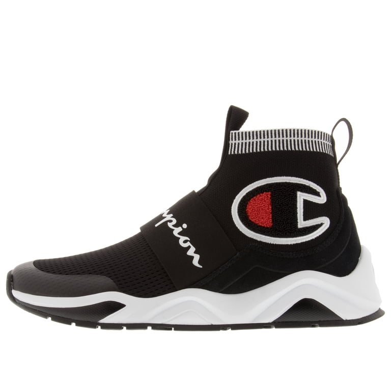 Champion Tally Pro Black & White Sock-Style Athletic Sneaker Men main image 2