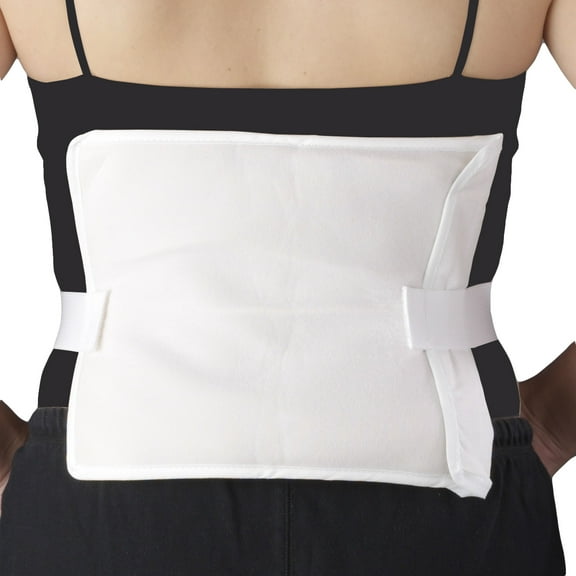 Champion Reusable Hot & Cold Compress – Lower Back, Shoulder, White, 8 x 10 inch