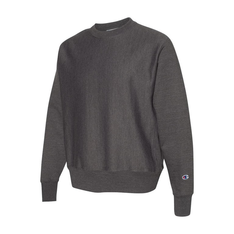 Dark grey champion crewneck hot sale