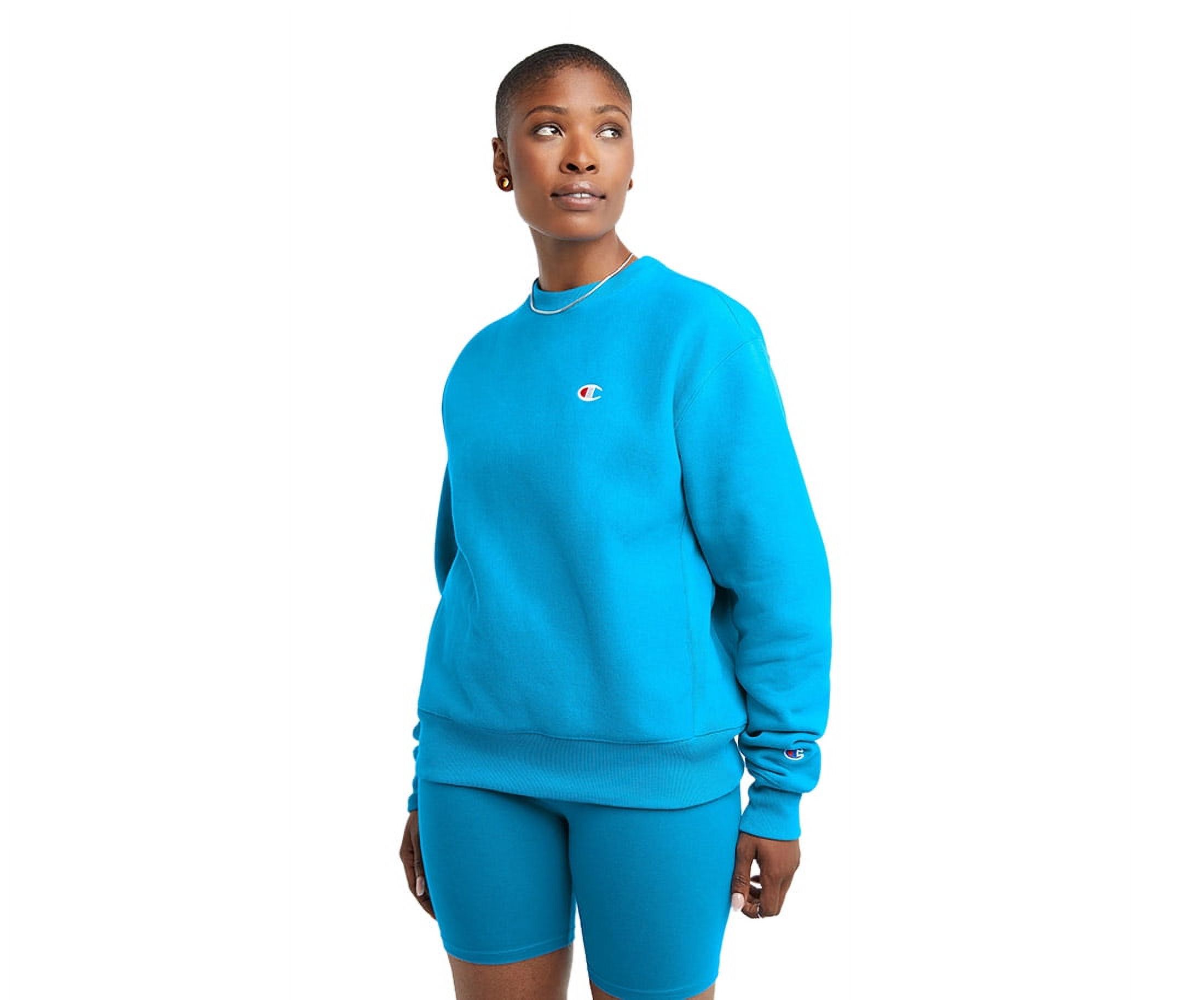 Champion Reverse Weave Crewneck Womens Active Sweatshirts Size S Color Blue Blue Walmart