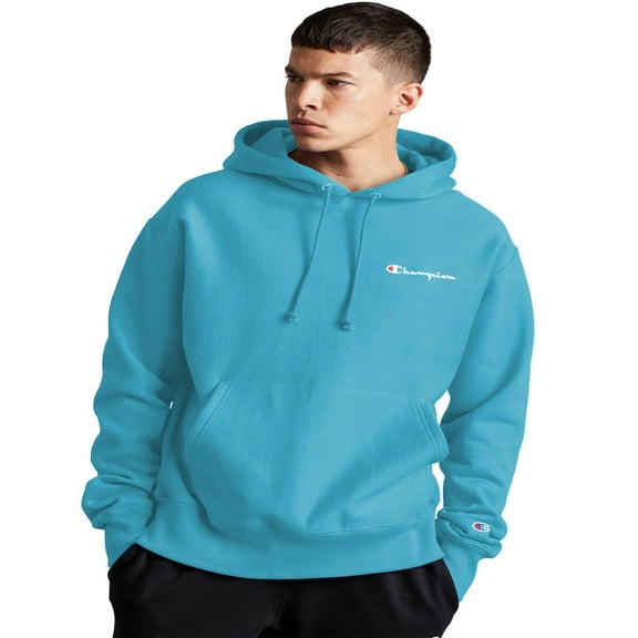 Champion Reverse Weave Fleece Men's Pullover Hoodie Blue Horizon GF68-YO6819 QQC